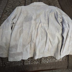 Two tone women suede jacket